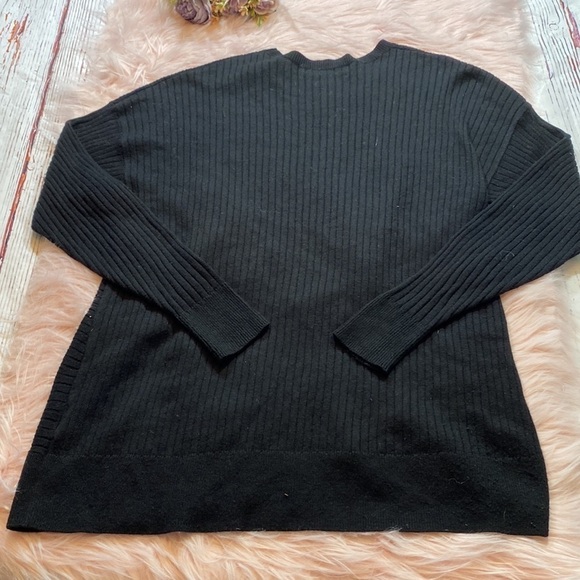 Something Navy Black Knot Detail Long Sleeve Pullover - Picture 11 of 11